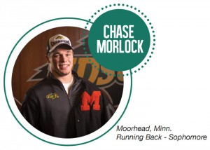 Chase Morlock Running Back for Bison