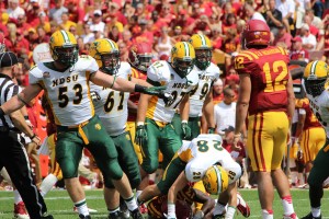 The Bison defense stood strong, shutting out the Cyclones in the second half.