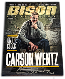 Carson Wentz Signed Bison Illustrated