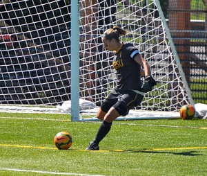 (Photo courtesy of Richard Svaleson) Sierra Bonham returns 58 games worth of experience back in goal for the Bison as she gets ready to enter her senior season.