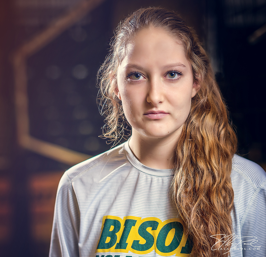 NDSU Bison women's volleyball player McKenzie Burke