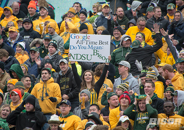 Bison football fans in Frisco, Texas