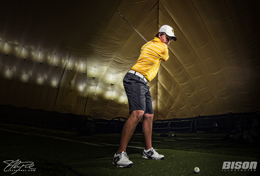 NDSU men's golfer Connor Holland is returning from an injury that knocked him out last season