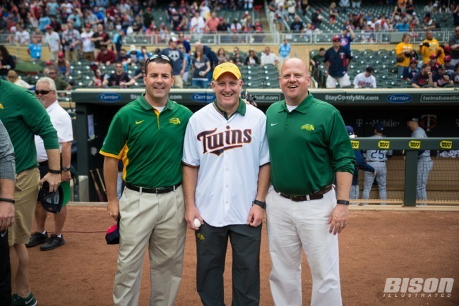 Matt Larsen, Chris Klieman, Todd Phelps, NDSU Athletics and the Minnesota Twins