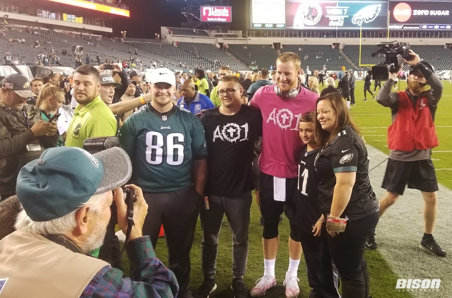 Carson Wentz and Kusters family