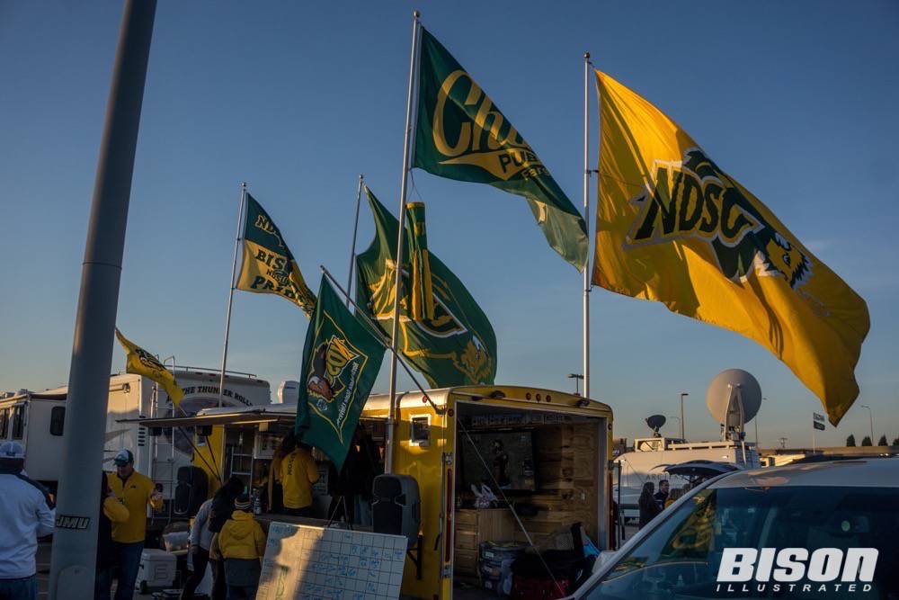 ndsu-bison-flags-flying-while-tailgating