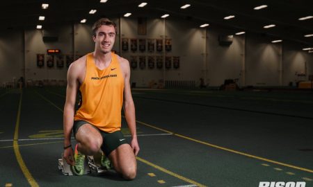Landon Jochim is a record holder for NDSU track and field